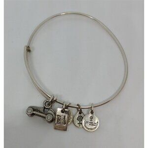 ALEX & Ani gold tone Hasbro Monopoly car charm bangle bracelet layering stack.